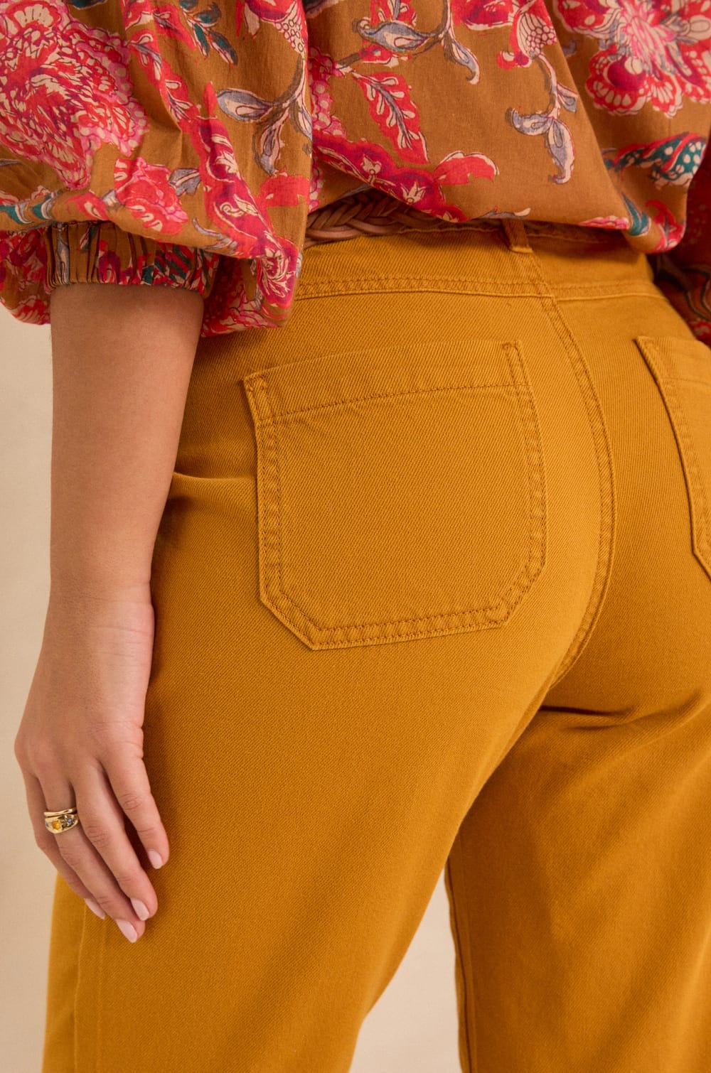 NALLA cotton trousers;${refinementColor}