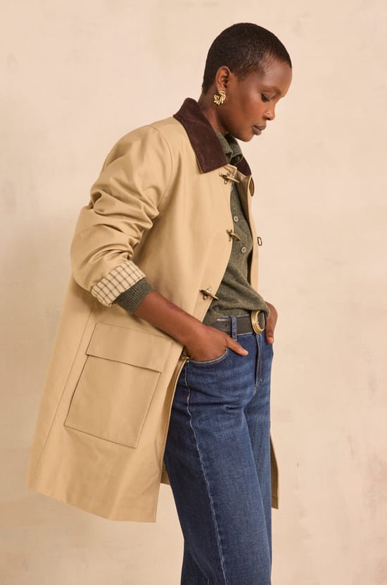 Long sleeve cotton parka DANAE;${refinementColor}