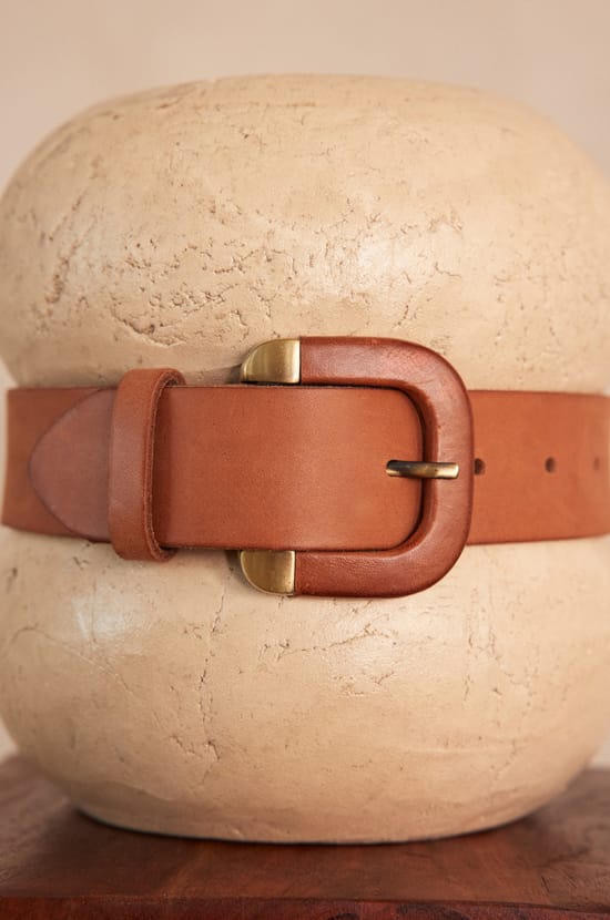NICOLAS leather belt;${refinementColor}