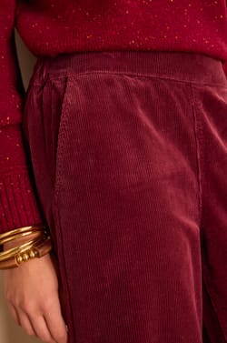 Pantalon large MARTIN en velours c&ocirc;tel&eacute;;${refinementColor}