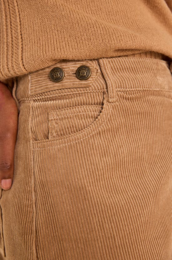 Straight corduroy skirt VAYA;${refinementColor}