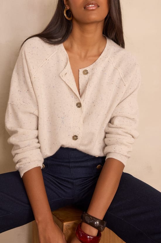 Cardigan BILLY BIS en 100% cachemire;${refinementColor}