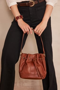 Sac seau en cuir LUCIEN;${refinementColor}