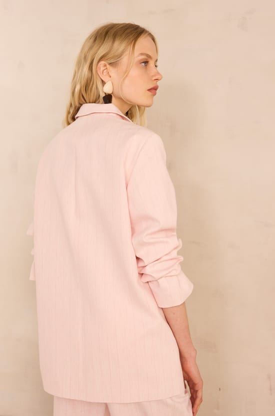 Striped blazer in NELIA;${refinementColor}