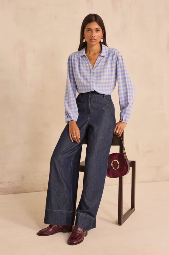 SEATTLE BL VICHY blouse;${refinementColor}