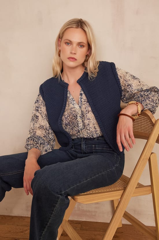 Gilet BETSY en coton;${refinementColor}