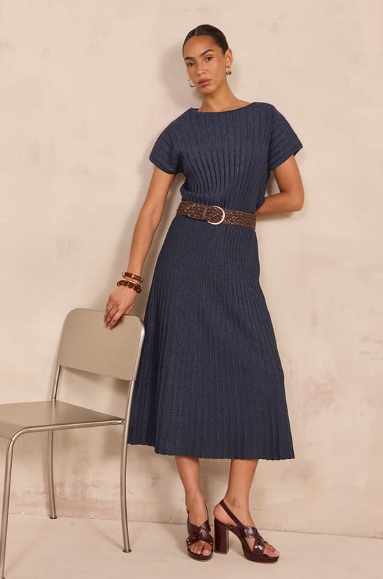 Pleated mesh skirt OLYMPE;${refinementColor}