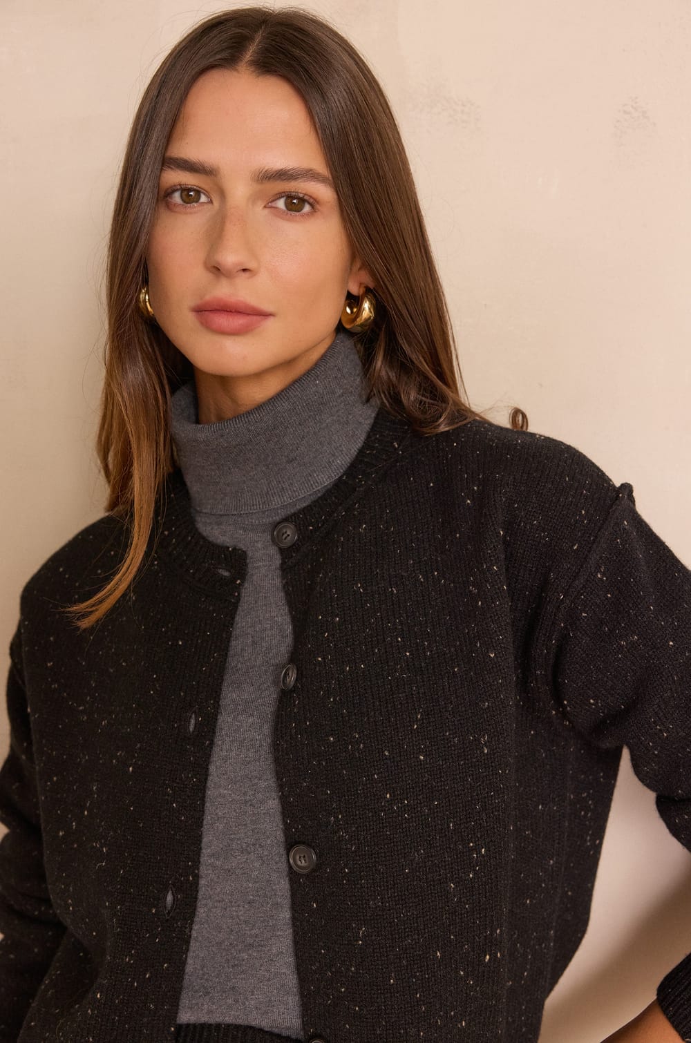 BAWER 100% wool cardigan;${refinementColor}