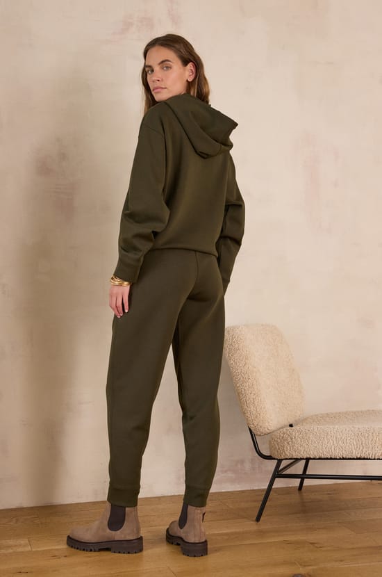 MAUD cotton jogging trousers;${refinementColor}