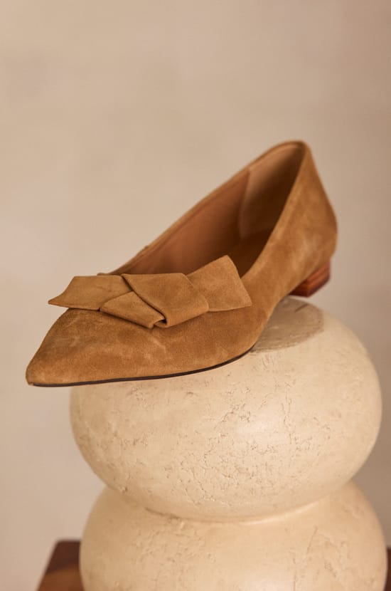 Ballerines en 100% cuir SARAH;${refinementColor}