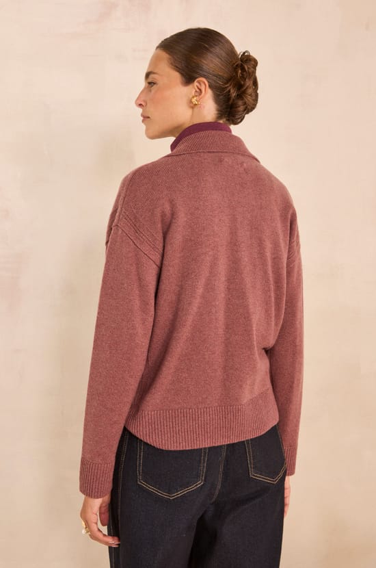 Long sleeve sweater made of blended wool and yak ANDY;${refinementColor}
