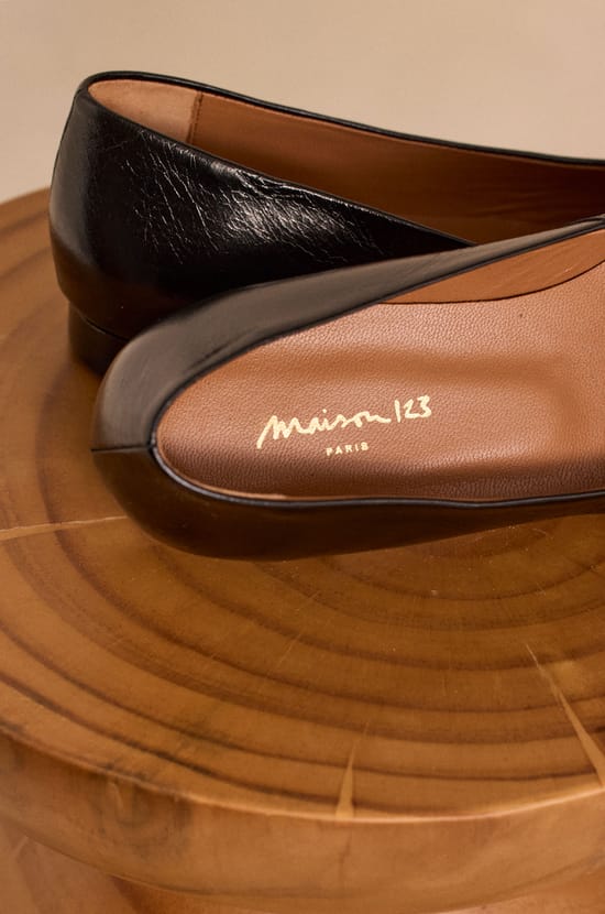 Ballet flats in 100% leather SARAH;${refinementColor}