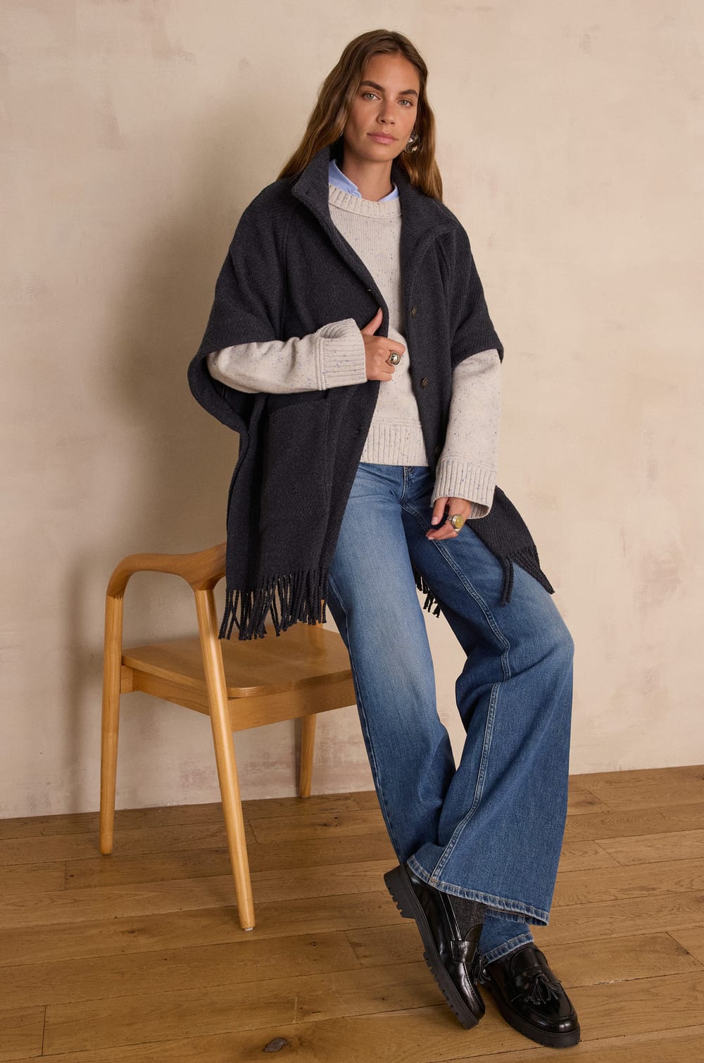 DESIREE wool cape;${refinementColor}