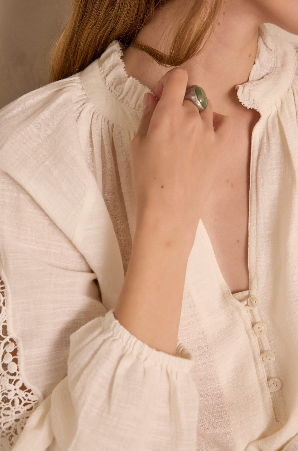 100% cotton SIMONE blouse;${refinementColor}