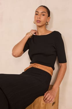 Pull manches courtes PEGGY;${refinementColor}