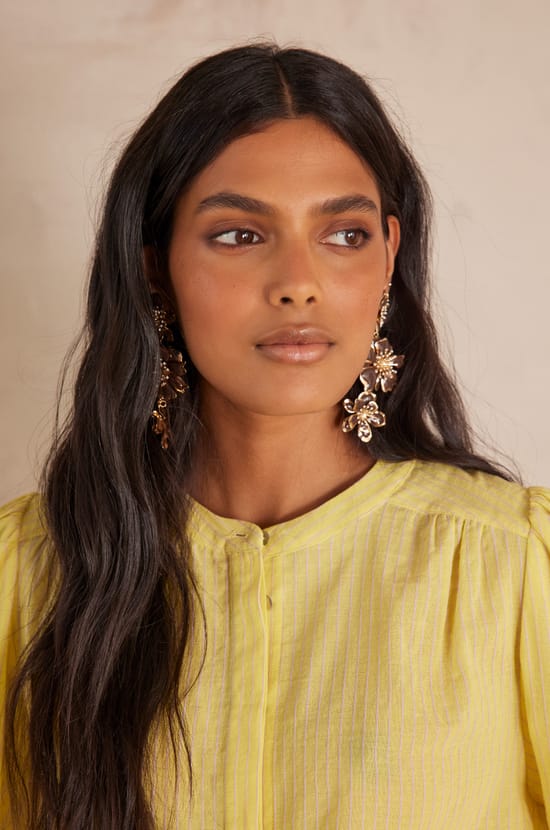 SAPHIR cotton blouse;${refinementColor}