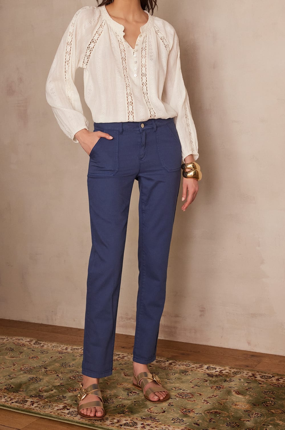 Jean NALLA en coton;${refinementColor}