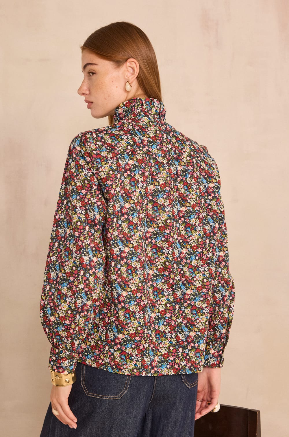 Blouse &agrave; fleurs MALIBU;${refinementColor}