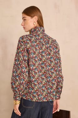 MALIBU floral blouse;${refinementColor}