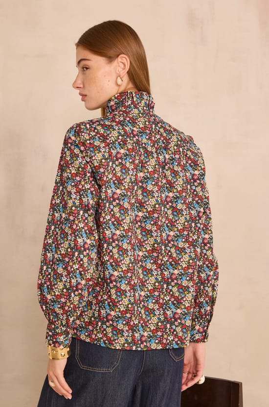 MALIBU floral blouse;${refinementColor}