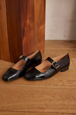 Ballerines VELVET en cuir verni;${refinementColor}