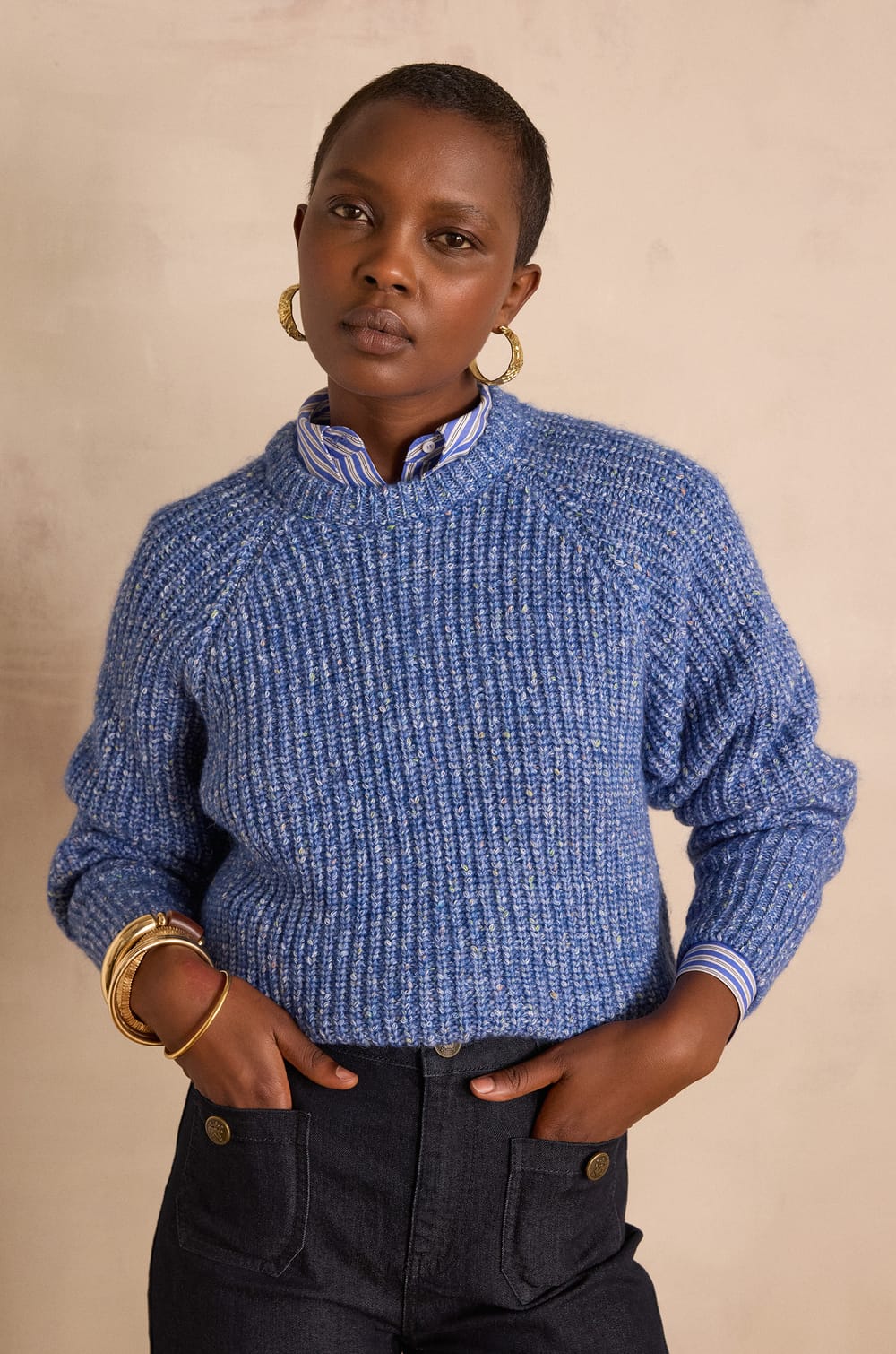 BULLE ribbed jumper;${refinementColor}