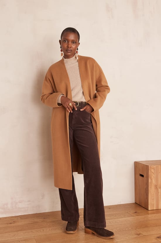 DAHLIA long wool coat;${refinementColor}