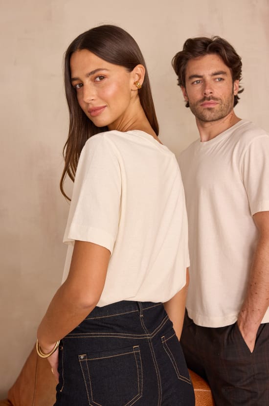 Unisex round neck t-shirt MARCEL(LE) in cotton;${refinementColor}