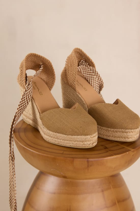 Cotton heeled espadrilles STELLA;${refinementColor}