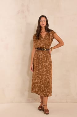 Straight polka dot dress BELGIA;${refinementColor}
