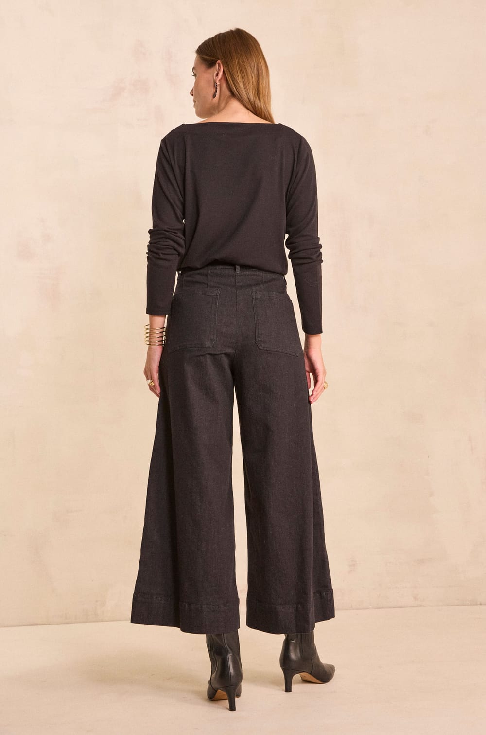 Jean wide leg cropped SYDNEY ;${refinementColor}
