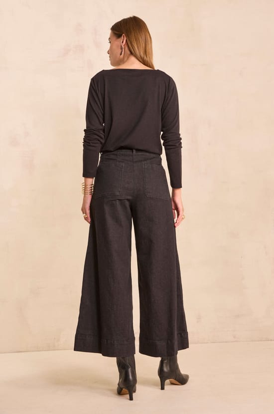 Jean wide leg cropped SYDNEY ;${refinementColor}