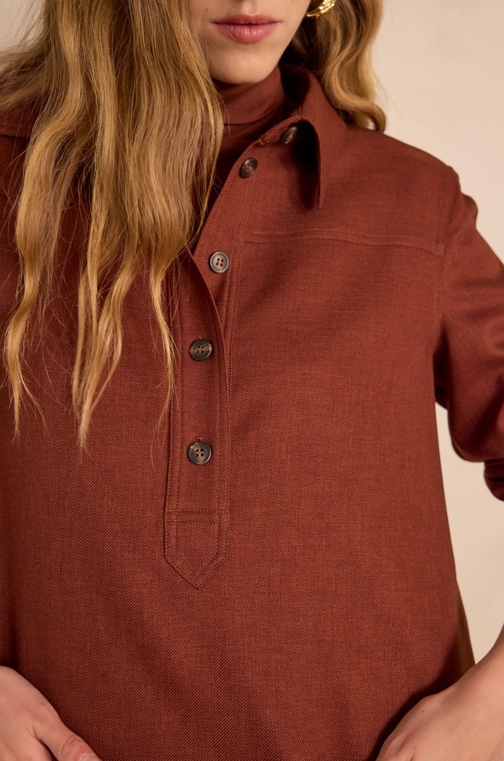 RISE shirt dress;${refinementColor}