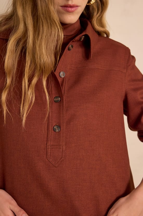 RISE shirt dress;${refinementColor}