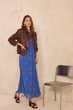 BLANDINE paisley print dress;${refinementColor}