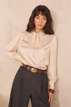 MADISSON satin blouse;${refinementColor}