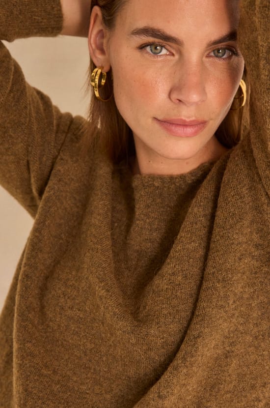 Alloyed wool long sleeve sweater ALESIO;${refinementColor}