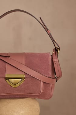 Sac en cuir velours GASTON;${refinementColor}