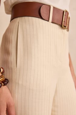 LAYLA wide striped pants;${refinementColor}