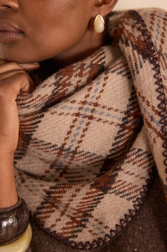 THIBAULT geruite sjaal;${refinementColor}