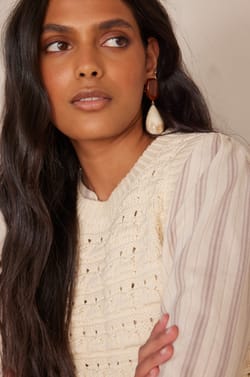 BIANCA cotton jumper;${refinementColor}