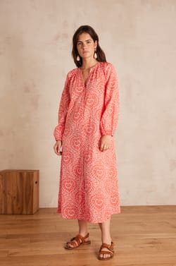 ROMANA long cotton dress;${refinementColor}