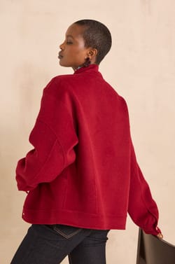 Blouson en laine m&eacute;lang&eacute;e CHRIS;${refinementColor}