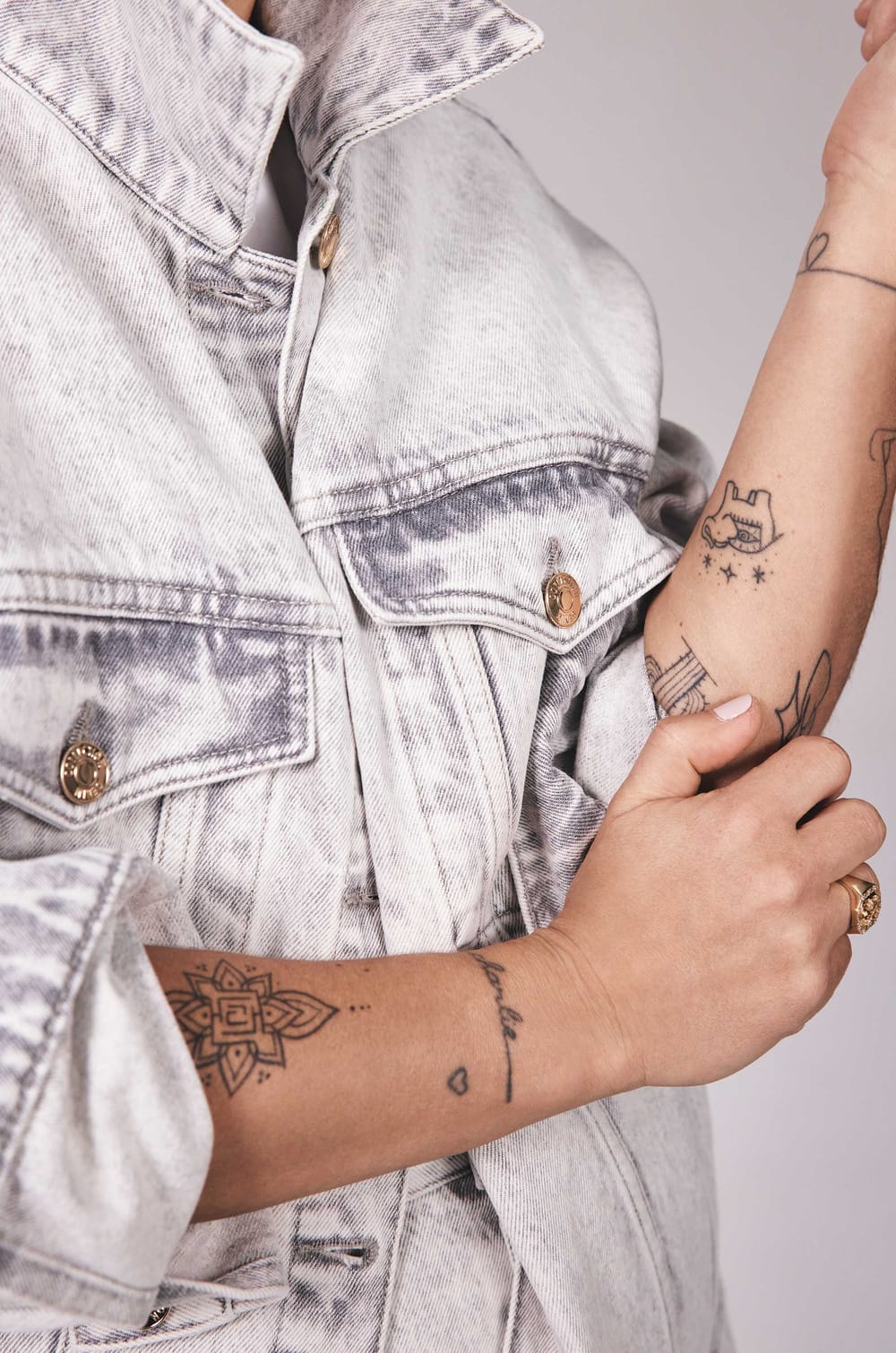 Veste en jean CHARLIE Audrey Lombard X Maison 123;${refinementColor}