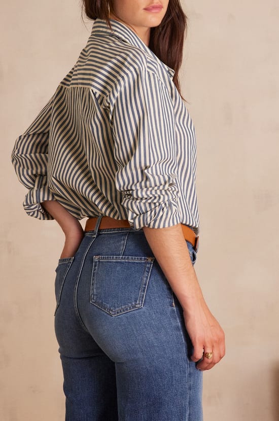 Chemise SAVANA en coton &agrave; rayures;${refinementColor}