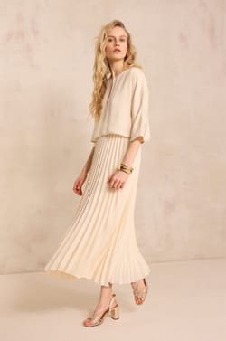 Open blouse with 3/4 sleeves DINO;${refinementColor}