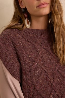 Pull sans manches BALKIS en laine;${refinementColor}