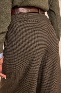 LIVIO Prince of Wales patterned trousers;${refinementColor}