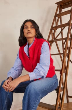 Gilet LOULOU en mohair;${refinementColor}