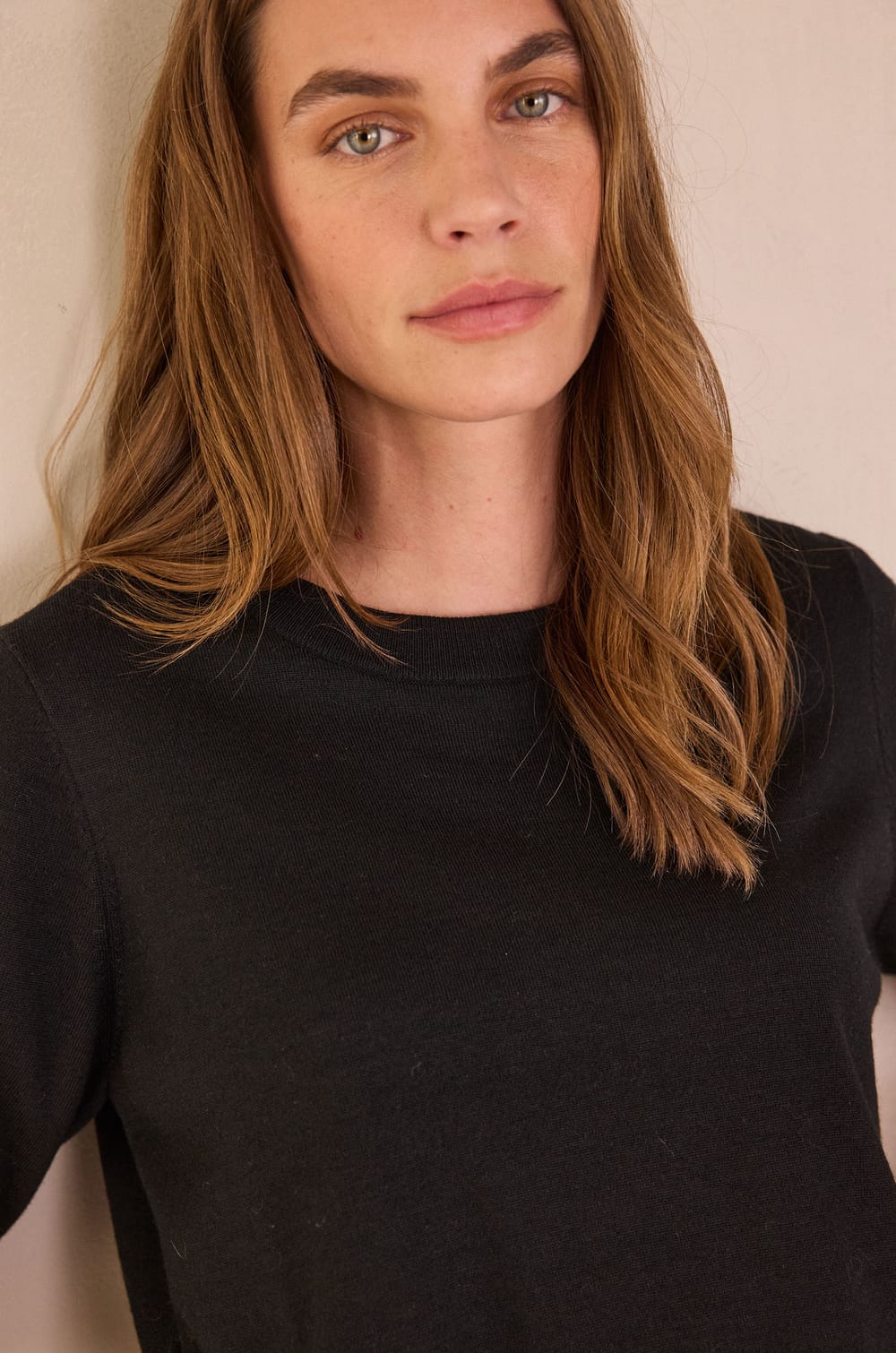 PAYTON BIS round neck short sleeve jumper;${refinementColor}